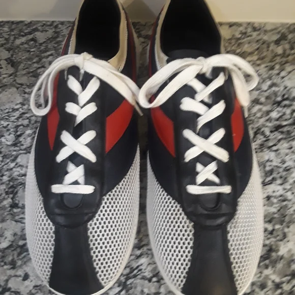 ππSOLDππGucci Rete Atlantide White Blue Red Black Men's Sneakers - Picture 3 of 16